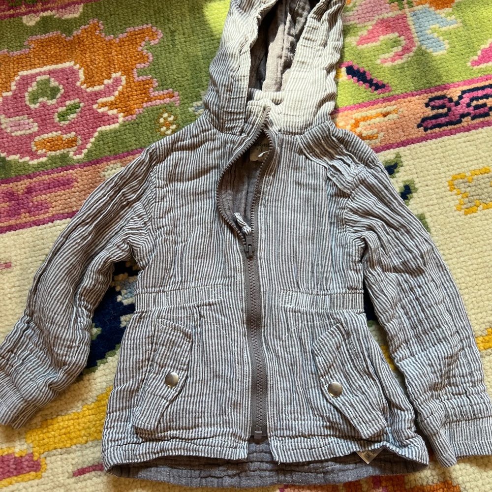3T Vignette Striped Gray Kids Jacket